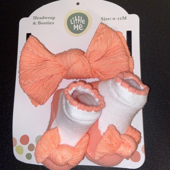 COPY - Little me head wrap/booties - Picture 2 of 4